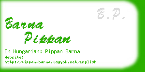 barna pippan business card